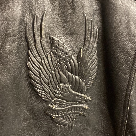 Harley-Davidson Vintage Distressed Leather Jacket - Picture 5 of 14
